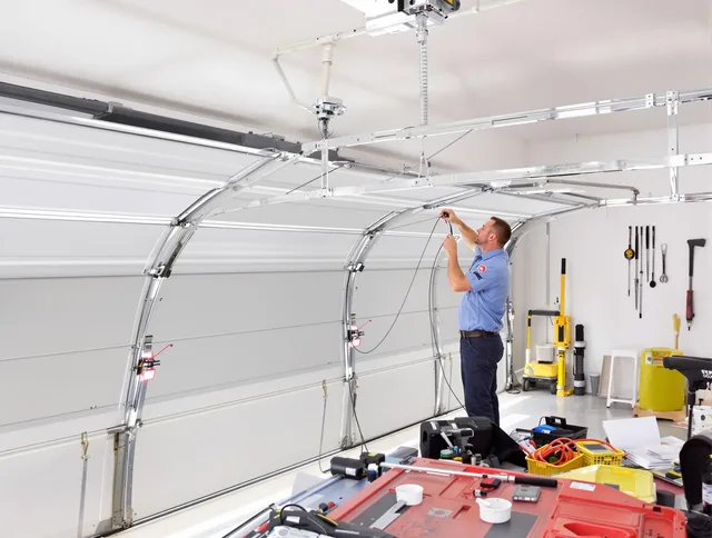Garage door cable repair service by Abington Garage Door Repair in Abington