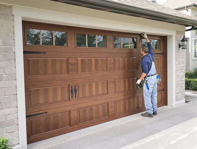 Custom garage door showcase by Abington Garage Door Repair in Abington