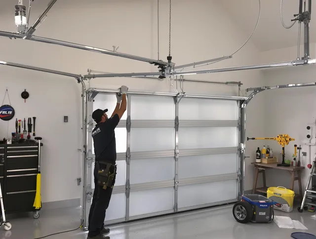 Abington Garage Door Repair certified team performing precision garage door installation in Abington