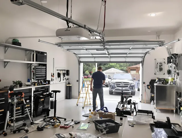 Garage door opener installation by Abington Garage Door Repair in Abington