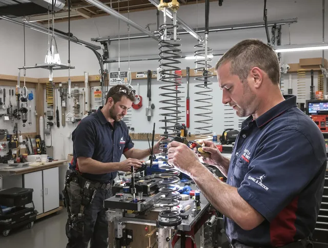 Garage door spring repair service by Abington Garage Door Repair in Abington
